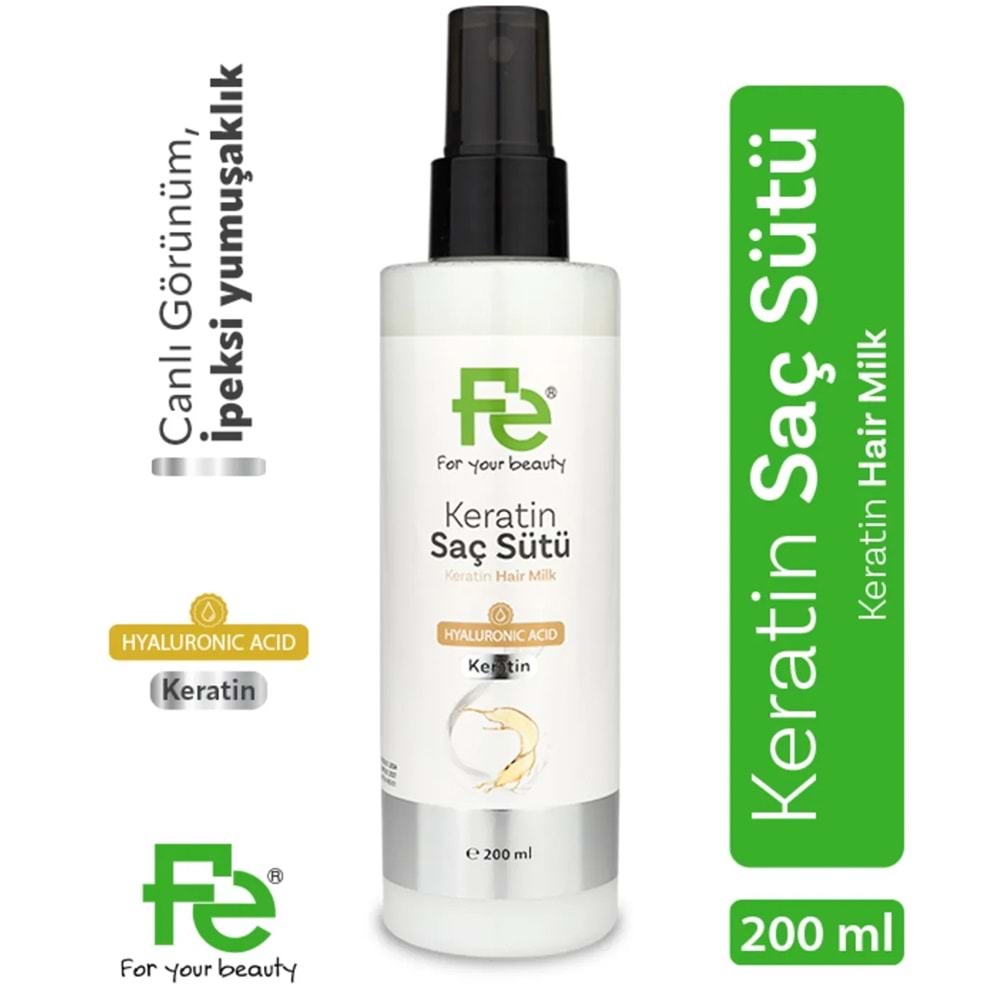 Fe Keratin Saç Sütü 200ML (6 Lı Set)