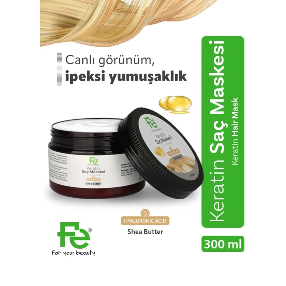 Fe Keratin Saç Maskesi 300ML (6 Lı Set)
