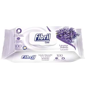 Fibril Islak Havlu Mendil 100 Yaprak Lavanta Plastik Kapaklı (36 Lı Set) 3600 Yaprak