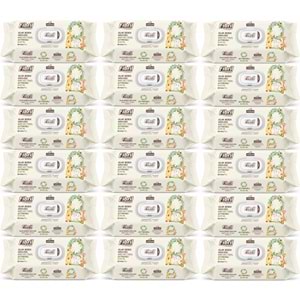 Fibril Islak Havlu Bebek Mendil 90 Yaprak Zeytinyağlı Plastik Kapaklı (18 Li Set) 1620 Yaprak