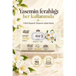 Fibril Islak Havlu Mendil 90 Yaprak Gizemli Yasemin Plastik Kapaklı (36 Lı Set) 3240 Yaprak