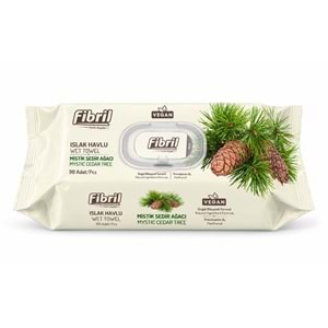 Fibril Islak Havlu Mendil 90 Yaprak Mistik Sedir Ağacı Plastik Kapaklı (6 Lı Set) 540 Yaprak
