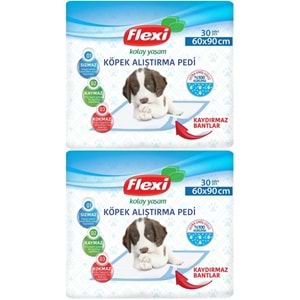 Flexi Evcil Hayvan Köpek Alıştırma Tuvalet Eğitim Pedi 60*90 CM 60 Adet
