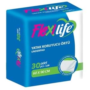 Flexi Life Hasta Alt Açma Yatak Koruyucu Örtü 60*90CM Klasik 180 Adet (6Pk*30)