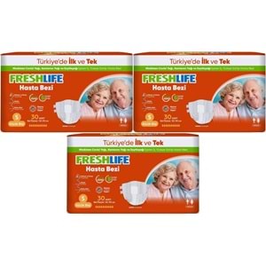 FreshLife Yetişkin Hasta Bezi Bel Bantlı S - Küçük - Small 90 Adet (3PK*30)