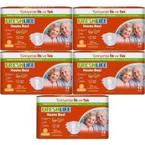 FreshLife Yetişkin Hasta Bezi Bel Bantlı S - Küçük - Small 150 Adet (5PK*30)