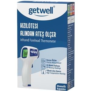 Getwell Ateş Ölçer Kızıl Ötesi Alından - Temassız - Uzaktan (Yetişkin & Bebek & Çocuk) (2 Li Set)