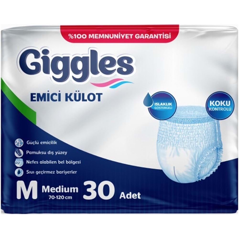 Giggles Hasta Bezi Yetişkin Emici Külot M-Orta Medium 240 Adet (8PK*30)