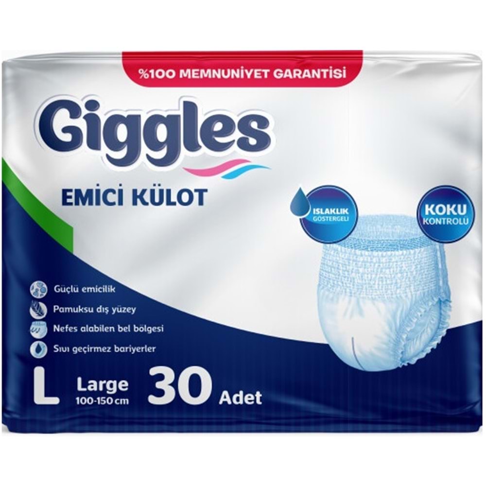 Giggles Hasta Bezi Yetişkin Emici Külot L-Büyük 360 Adet (12Pk*30)
