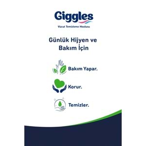 Giggles Yetişkin Vücut Temizleme Islak Mendil Havlu 200 Yaprak XL (Beyaz Sabun Kokulu) (4PK*50)