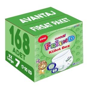 Goon Friend Külot Bebek Bezi Beden:7 (17-30KG) XX Large 168 Adet Avantaj Fırsat Pk
