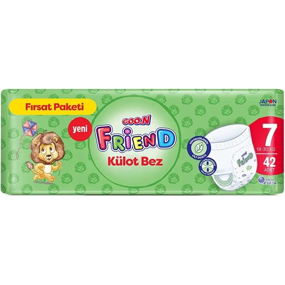 Goon Friend Külot Bebek Bezi Beden:7 (17-30KG) XX Large 168 Adet Avantaj Fırsat Pk