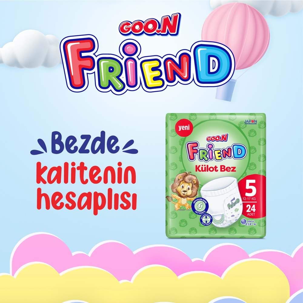 Goon Friend Külot Bebek Bezi Beden:7 (17-30KG) XX Large 168 Adet Avantaj Fırsat Pk
