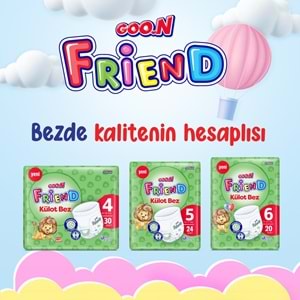 Goon Friend Külot Bebek Bezi Beden:7 (17-30KG) XX Large 168 Adet Avantaj Fırsat Pk
