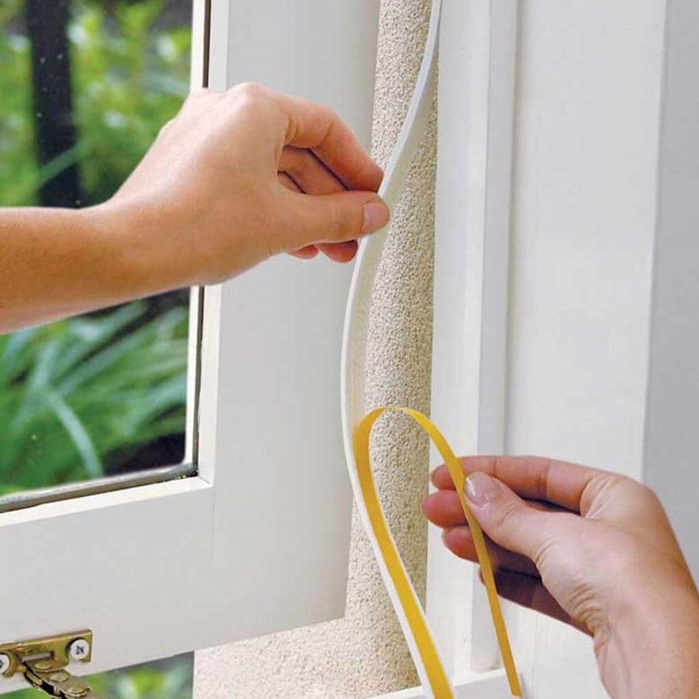 GreenLeaves Süngerli Pencere Bandı 5 Metre (9 Lu Set)