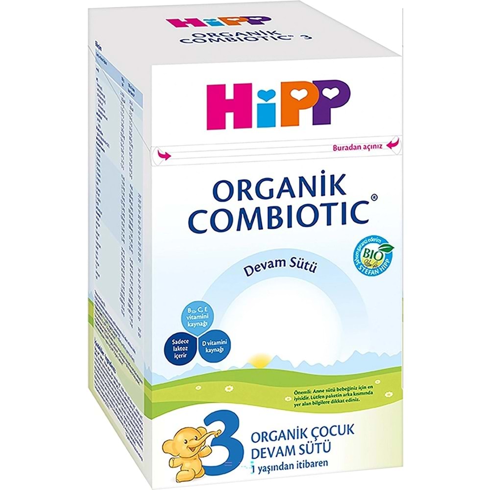 Hipp Organik Combiotic Bebek Devam Sütü 800GR No:3 (9. Aydan İtibaren) (4 Lü Set)