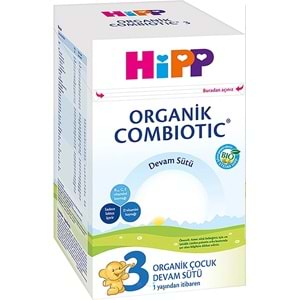 Hipp Organik Combiotic Bebek Devam Sütü 800GR No:3 (9. Aydan İtibaren) (4 Lü Set)