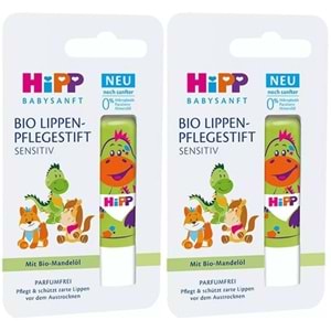 Hipp Babysanft Organik Dudak Nemlendiricisi Ultra Sensıtıv 4.8GR (Yeşil) (2 Li Set)