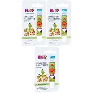 Hipp Babysanft Organik Dudak Nemlendiricisi Ultra Sensıtıv 4.8GR (Yeşil) (3 Lü Set)