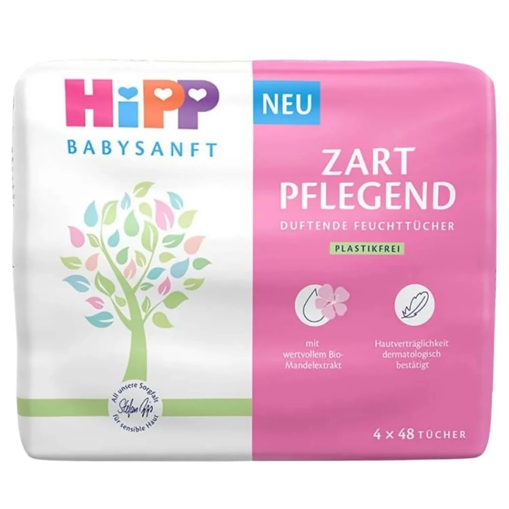 Hipp Baby Sanft Islak Havlu Mendil 48 Yaprak Klasik 12 Li Set (4PK*3) 576 Yaprak