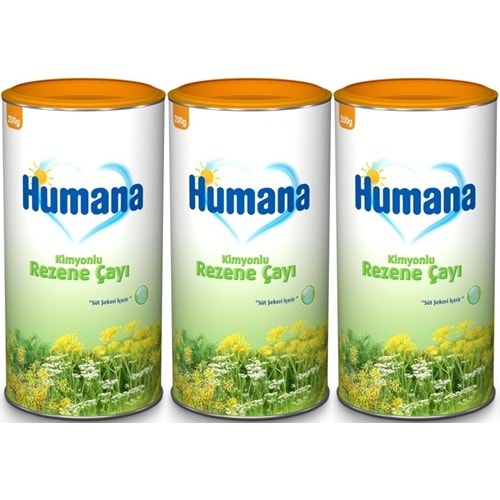 Humana Kimyonlu Rezene Bitki Çayı - Tozu 200GR (3 Lü Set)