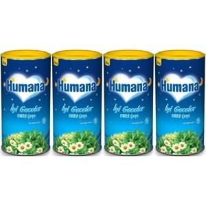 Humana İyi Geceler Çayı 200GR (Melisa Yağı İçeren Karışık Bitki İçecek Tozu) (4 Lü Set)