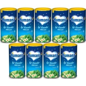 Humana İyi Geceler Çayı 200GR (Melisa Yağı İçeren Karışık Bitki İçecek Tozu) (9 Lu Set)