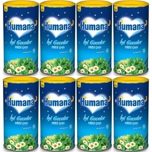 Humana İyi Geceler Çayı 200GR (Melisa Yağı İçeren Karışık Bitki İçecek Tozu) (8 Li Set)