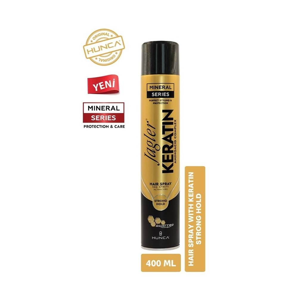 Jagler Saç Spreyi 400ML Extra Strong Hold Ekstra Güçlü Tutuş & Minarelli Ekstra Sert (Karma 2Li Set)