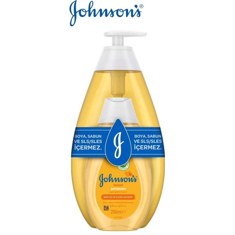 Johnsons Baby Bebek Şampuanı Klasik 750ML+200 Hediye (2 Li Set)