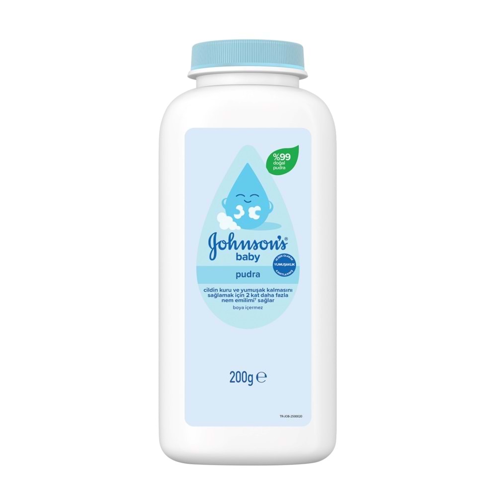 Johnsons Baby Bebek Pudrası 200GR Klasik (%99 Doğal) (6 Lı Set)