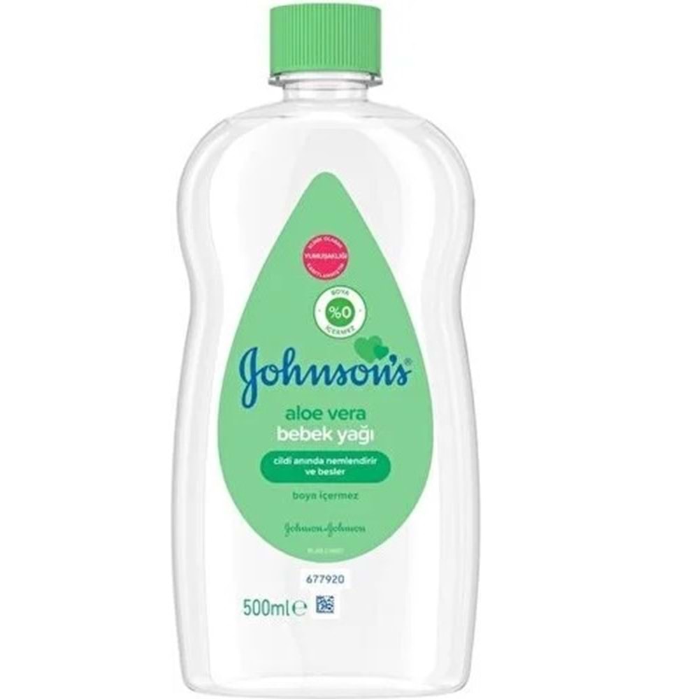 Johnsons Baby Bebek Yağı 500ML Aloe Vera (4 Lü Set)