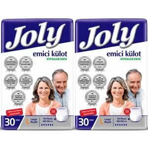 Joly Emici Külot Yetişkin Bezi L - Büyük - Large 60 Adet