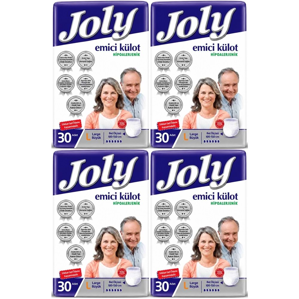 Joly Emici Külot Yetişkin Bezi L - Büyük - Large 120 Adet