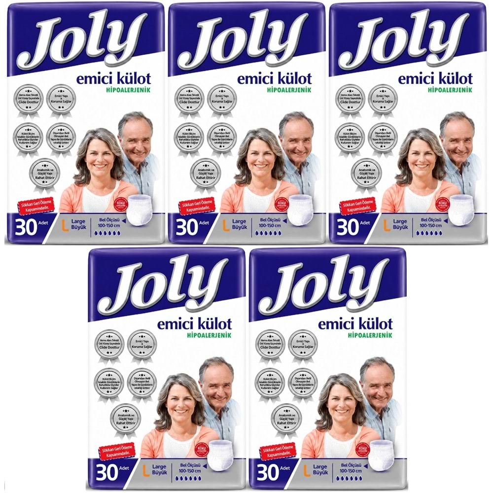 Joly Emici Külot Yetişkin Bezi L - Büyük - Large 150 Adet