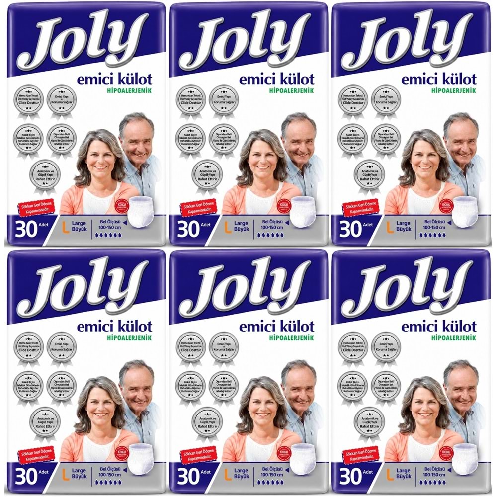 Joly Emici Külot Yetişkin Bezi L - Büyük - Large 180 Adet