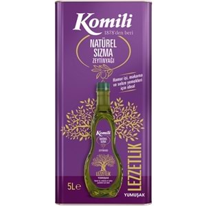 Komili Zeytinyağı 10LT Natural Ege Sızması (Teneke) (2PK*5LT)