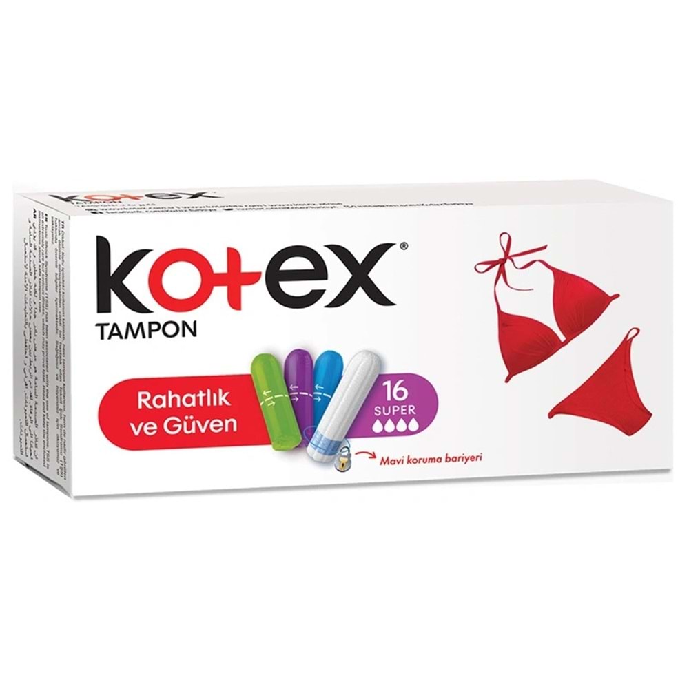 Kotex Tampon Süper 288 Li Set (18PK*16)
