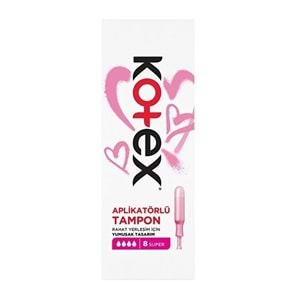 Kotex Aplikatörlü Tampon Süper 24 Lü Set (3PK*8)