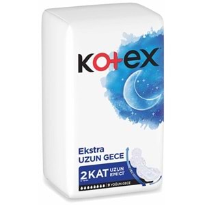 Kotex Hijyenik Ped Ekstra Uzun Gece 18 Li Set (2PK*9)