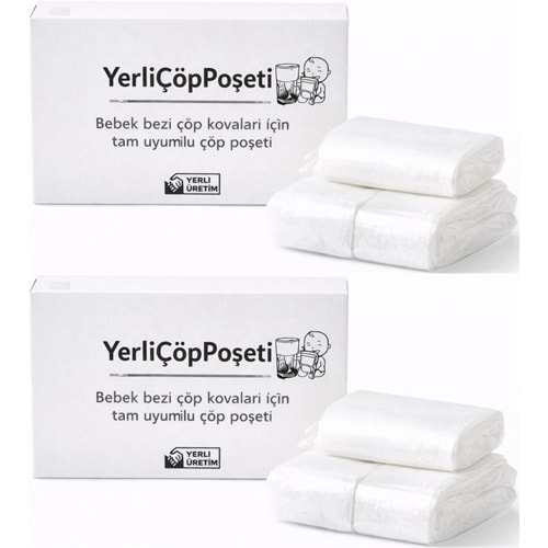 Mandaş Tommee Tippee Twist & Click Çöp Poşeti Tam Uyumlu Yerli (3 Lü Yedek Set) KOVASIZ (2 Li Set)