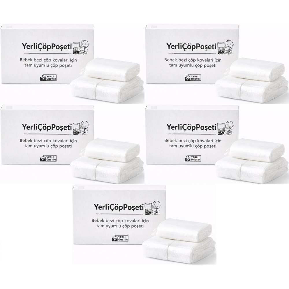 Mandaş Tommee Tippee Twist & Click Çöp Poşeti Tam Uyumlu Yerli (3 Lü Yedek Set) KOVASIZ (5 Li Set)