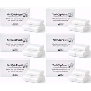 Mandaş Tommee Tippee Twist & Click Çöp Poşeti Tam Uyumlu Yerli (3 Lü Yedek Set) KOVASIZ (6 Lı Set)