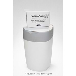 Mandaş Tommee Tippee Twist & Click Çöp Poşeti Tam Uyumlu Yerli (3 Lü Yedek Set) KOVASIZ (12 Li Set)