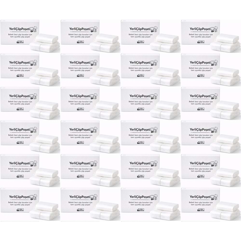 Mandaş Tommee Tippee Twist & Click Çöp Poşeti Tam Uyumlu Yerli (3 Lü Yedek Set) KOVASIZ (24 Lü Set)