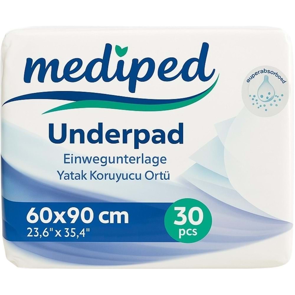 Mediped Hasta Alt Açma Yatak Koruyucu Örtü 60*90CM Klasik 240 Adet (8PK*30)