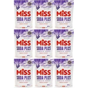 Miss Soda Plus Çamaşır Sodası 500 GR Lavanta (9 Lu Set) Toplam 4500 GR