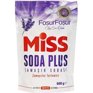 Miss Soda Plus Çamaşır Sodası 500 GR Lavanta (24 Lü Set) Toplam 12000 GR