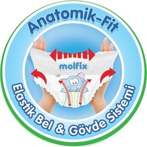 Molfix Külot Bebek Bezi 6 Beden 15+ KG Extra Large 86 Adet Ultra Avantaj Pk + 3 Adet Islak Mendil