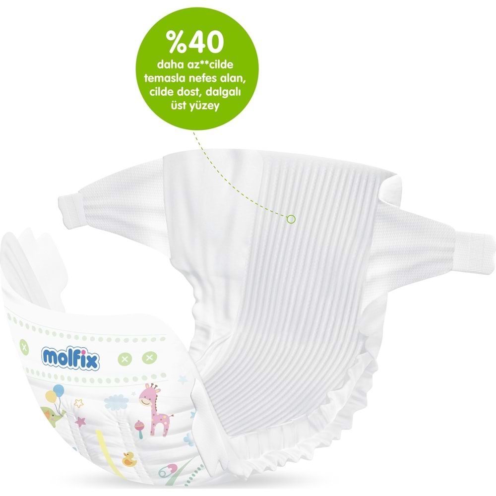 Molfix Pure&Soft Bebek Bezi Beden:2 (3-6Kg) Mini 496 Adet Mega Ultra Avantaj Pk